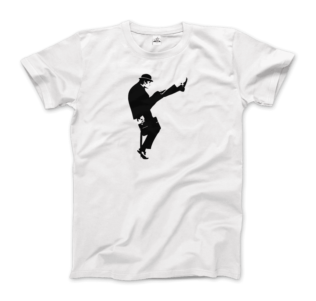 The Ministry Of Silly Walks T-Shirt-Art-O-Rama Shop-Men (Unisex)-Heather Grey-S-Urbanheer
