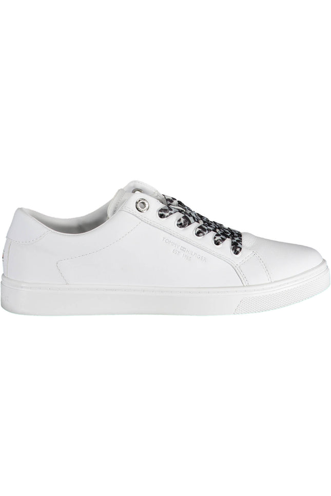 TOMMY HILFIGER WHITE WOMEN'S SPORTS SHOES-Shoes - Women-TOMMY HILFIGER-WHITE-41-Urbanheer