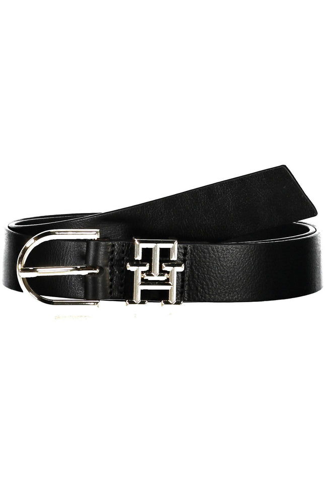 Tommy Hilfiger Leather Belt Women Black-Cinture-TOMMY HILFIGER-Urbanheer
