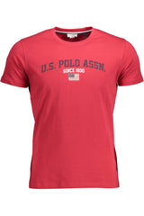 US POLO SHORT SLEEVE T-SHIRT MAN RED