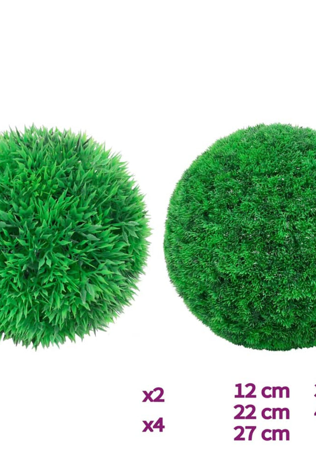 2X Artificial Boxwood Balls Artificial Flora Decor Plant Multi Sizes
