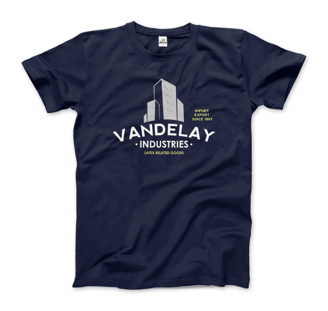 Vandelay Industries Import Export Latex, Costanza T-Shirt-Art-O-Rama Shop-Men (Unisex)-Navy-S-Urbanheer