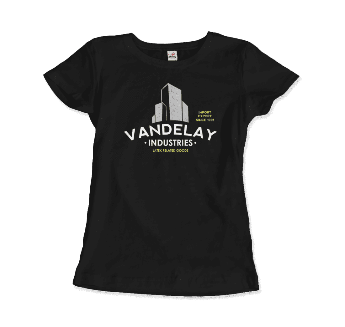 Vandelay Industries Import Export Latex, Costanza T-Shirt-Art-O-Rama Shop-Women (Fitted)-Black-S-Urbanheer