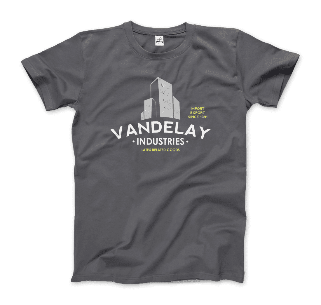 Vandelay Industries Import Export Latex, Costanza T-Shirt-Art-O-Rama Shop-Men (Unisex)-Charcoal-S-Urbanheer