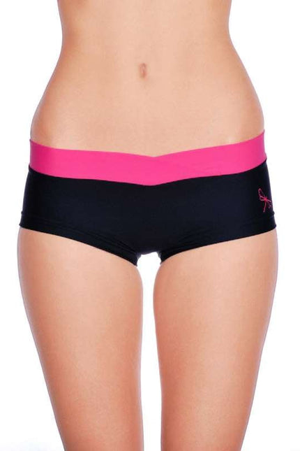 Vera pole shorts-Dragonfly-black / pink-XS-Urbanheer