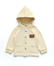 Four Seasons Elf-Hat Hooded Jacket-Pebble Cream-NORSU-ORGANIC-Cream-12-18M-Urbanheer