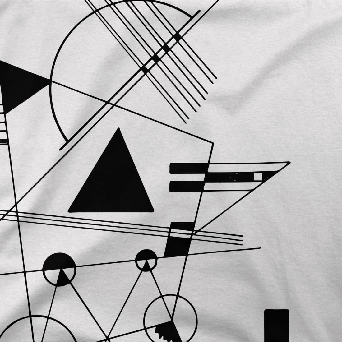 Wassily Kandinsky - Drawing For Point And Line, 1925 Artwork T-Shirt-Art-O-Rama Shop-Men (Unisex)-White-S-Urbanheer
