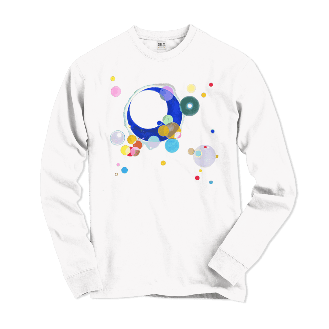 Wassily Kandinsky Several Circles, 1926 Artwork Long Sleeve Shirt-Long Sleeve Shirt-Art-O-Rama Shop-White-Small-Urbanheer