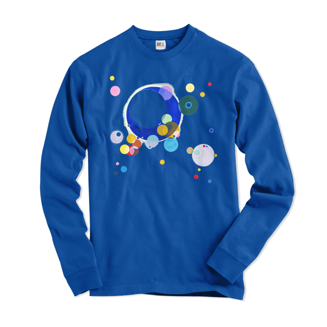 Wassily Kandinsky Several Circles, 1926 Artwork Long Sleeve Shirt-Long Sleeve Shirt-Art-O-Rama Shop-Royal-Small-Urbanheer
