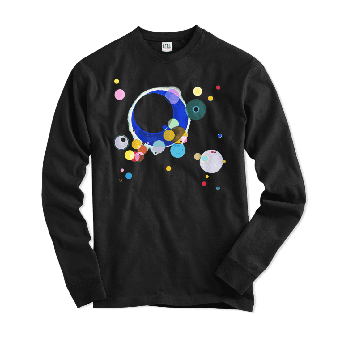 Wassily Kandinsky Several Circles, 1926 Artwork Long Sleeve Shirt-Long Sleeve Shirt-Art-O-Rama Shop-Black-Small-Urbanheer