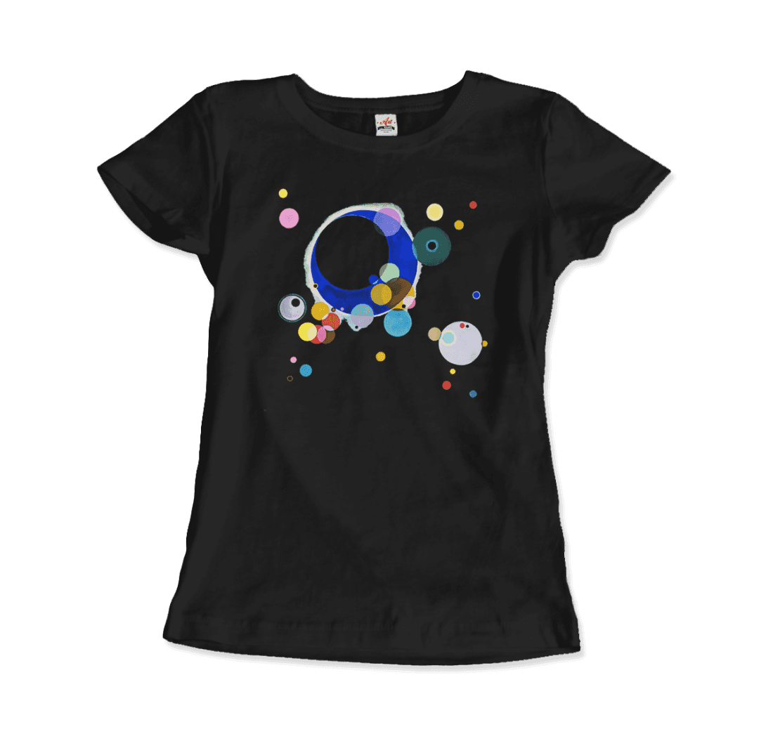 Wassily Kandinsky Several Circles, 1926 Artwork T-Shirt-Art-O-Rama Shop-Men (Unisex)-Charcoal-S-Urbanheer