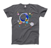 Wassily Kandinsky Several Circles, 1926 Artwork T-Shirt-Art-O-Rama Shop-Men (Unisex)-Charcoal-S-Urbanheer