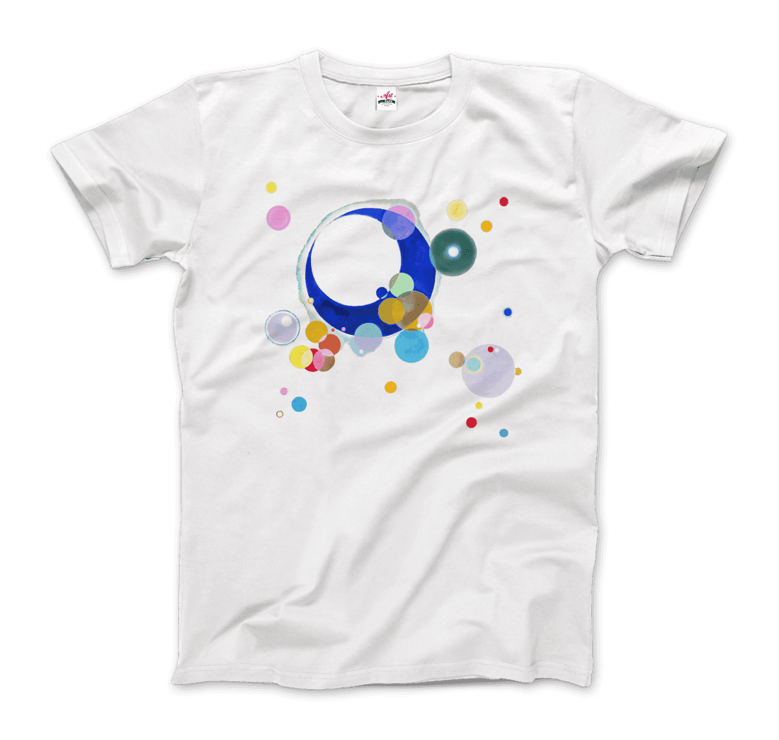 Wassily Kandinsky Several Circles, 1926 Artwork T-Shirt-Art-O-Rama Shop-Men (Unisex)-Charcoal-S-Urbanheer
