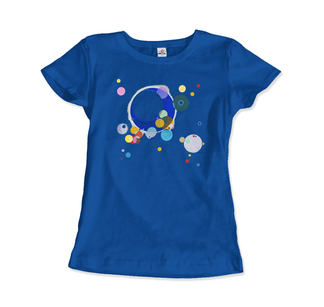 Wassily Kandinsky Several Circles, 1926 Artwork T-Shirt-Art-O-Rama Shop-Men (Unisex)-Charcoal-S-Urbanheer