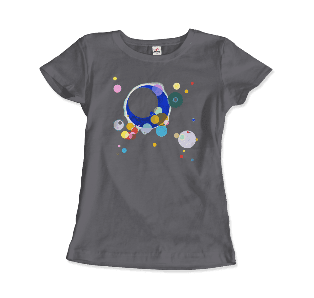 Wassily Kandinsky Several Circles, 1926 Artwork T-Shirt-Art-O-Rama Shop-Men (Unisex)-Navy-S-Urbanheer