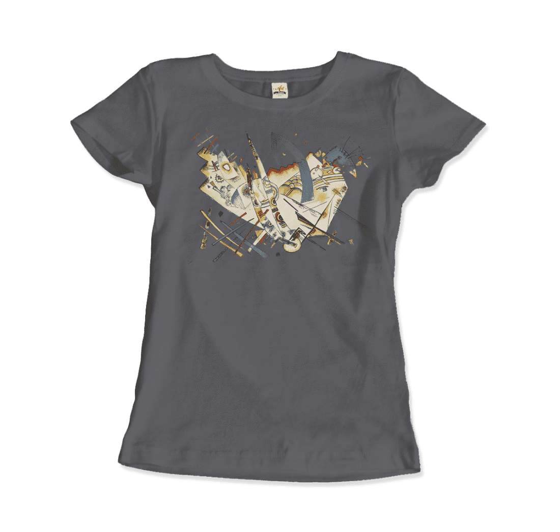 Wassily Kandinsky Untitled 1922, Artwork T-Shirt-Art-O-Rama Shop-Men (Unisex)-Charcoal-S-Urbanheer