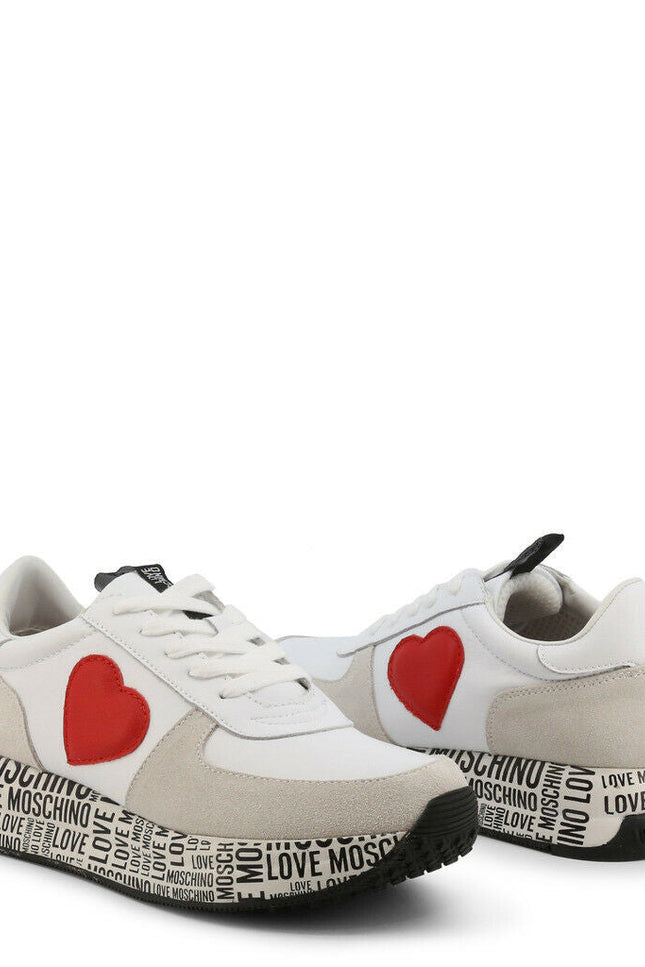 White Heart Sneakers-Love Moschino-Urbanheer