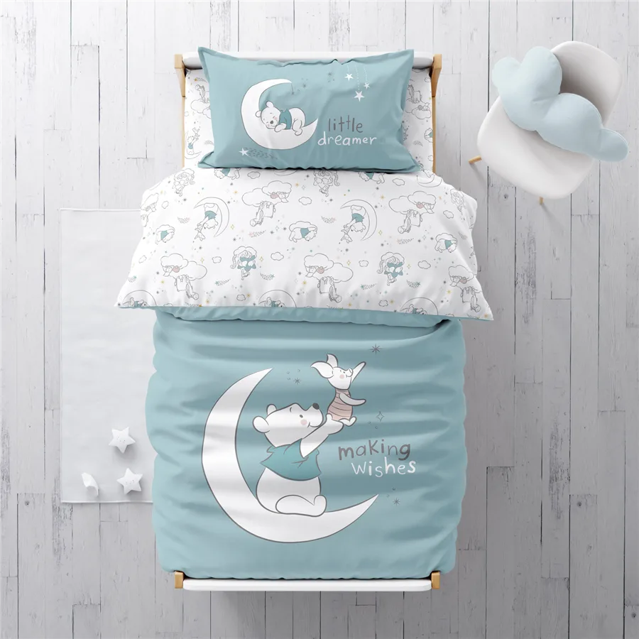 Winnie The Pooh Dreamer 3-Piece Toddler Cotton Bedding Set-Disney-Urbanheer