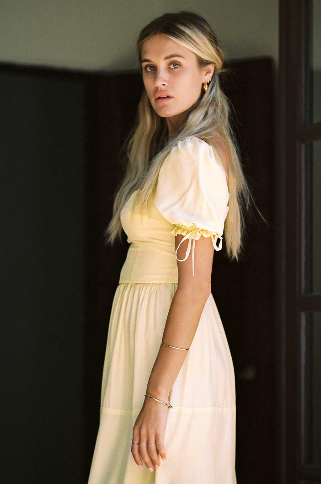Canyon Dress | Soft Yellow | Silk Dress-Dress-MERRITT CHARLES-extra small-Soft Yellow-Urbanheer